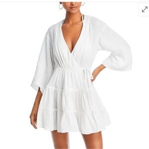 Cinq à Sept White Torey Mini Dress Cover Up | XL